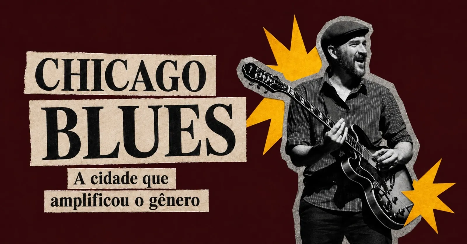Cartaz do show A cidade que amplificou o gênero